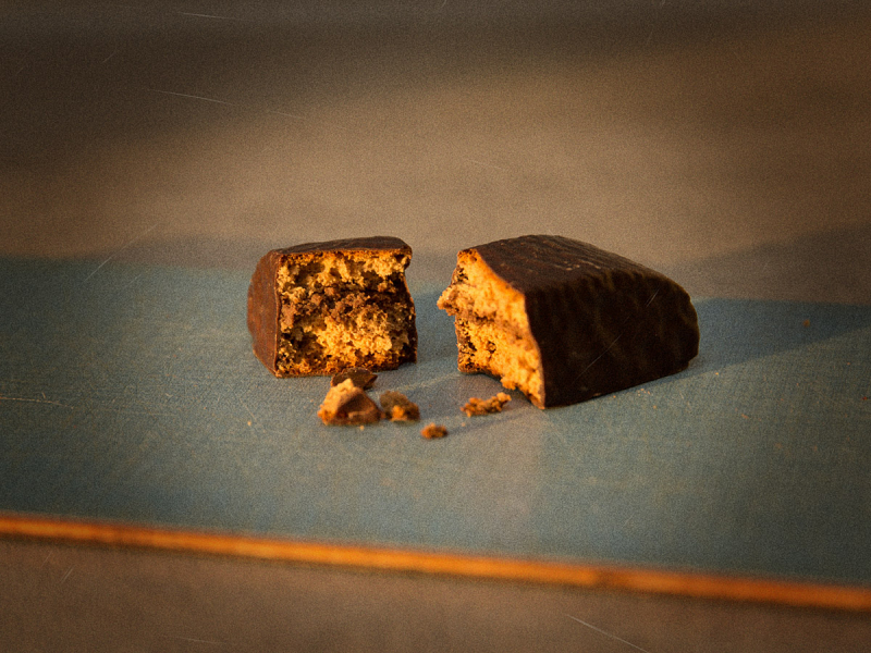 Schokoladenspitzen mit Haselnuss-Creme